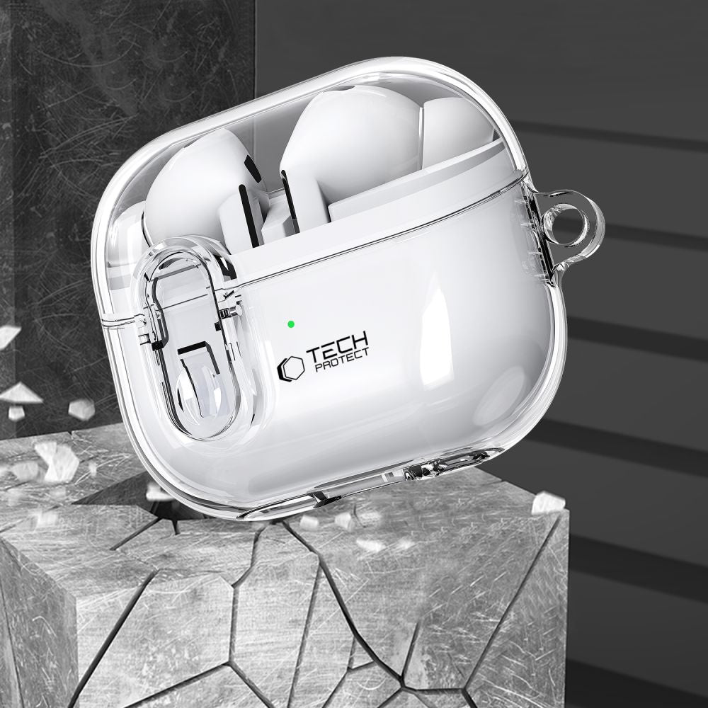 Étui Tech-Protect Flexair pour Samsung Galaxy Buds3 FE / Buds3 Pro / Buds3, Transparent