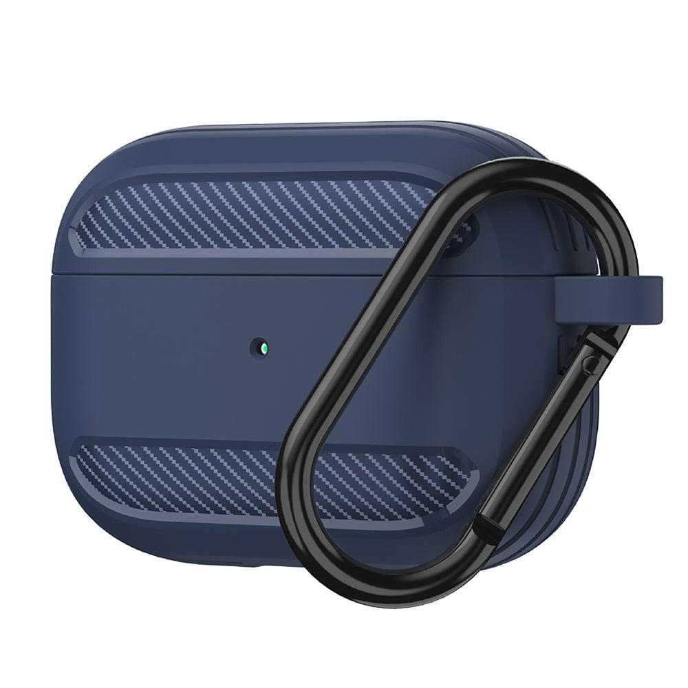 Coque Techsuit Carbon pour Apple AirPods 3, Bleu marine