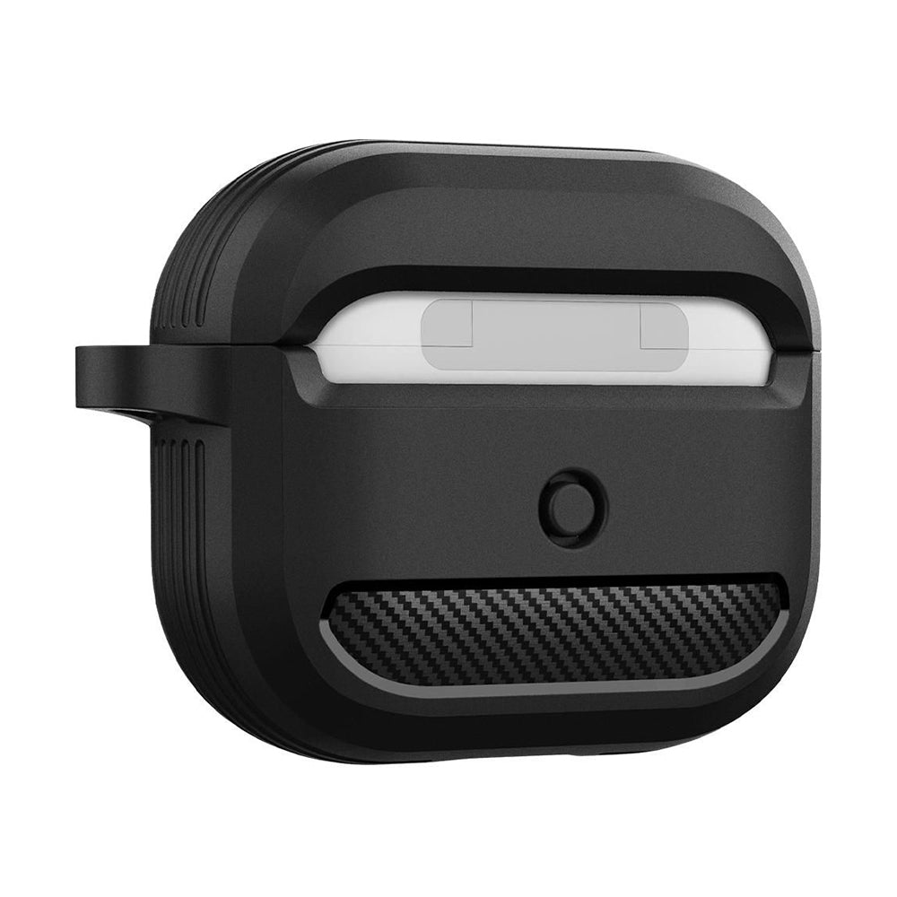 Coque Techsuit Carbon pour Apple AirPods 3, Bleu marine
