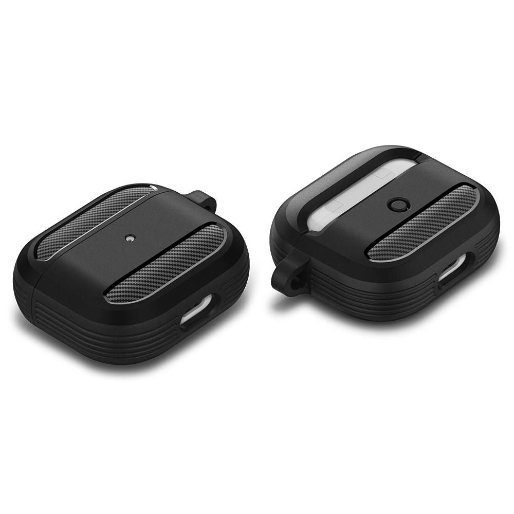 Coque Techsuit Carbon pour Apple AirPods 3, Bleu marine
