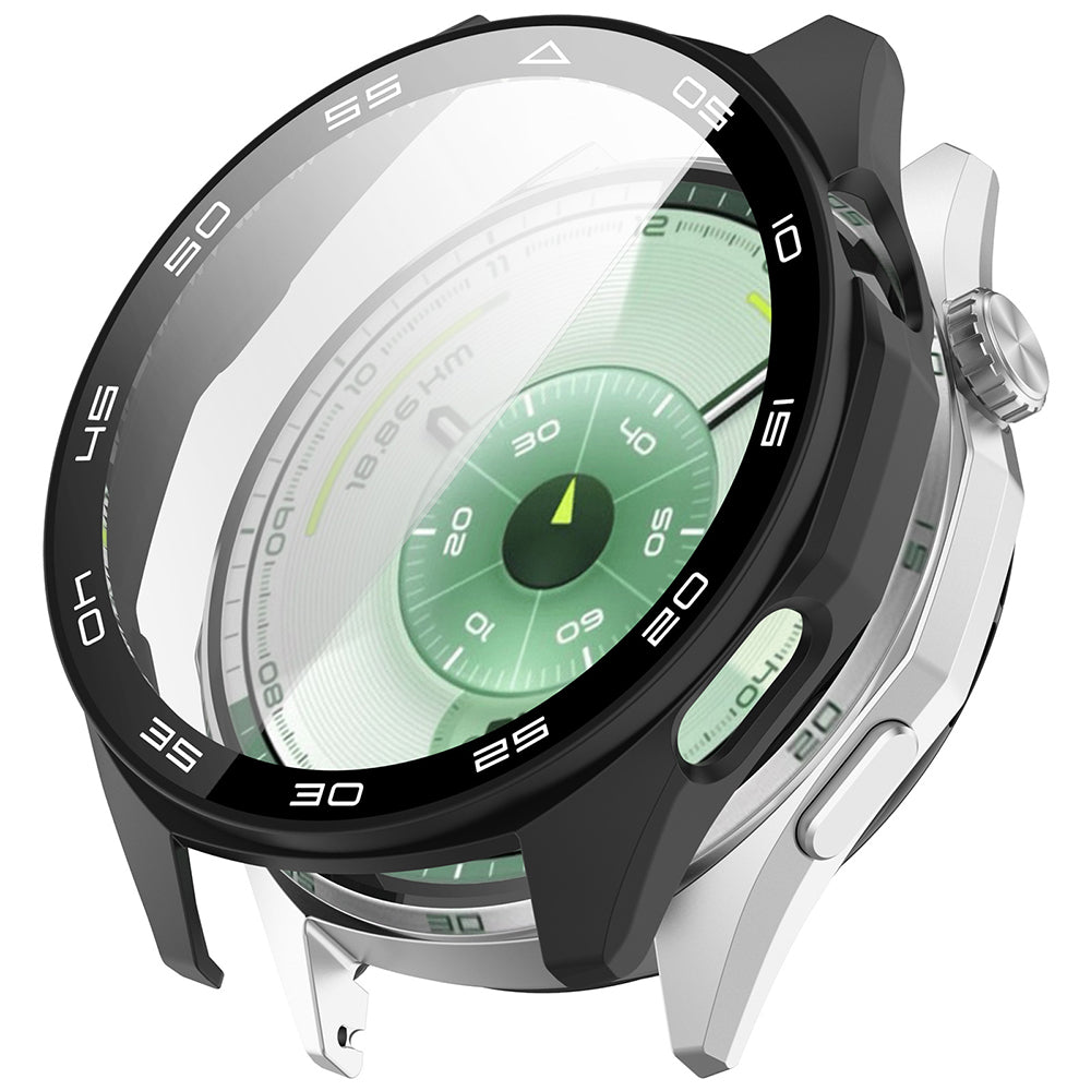Techsuit Defense360 Pro Bezel Case for Huawei Watch GT 6 46mm, Black