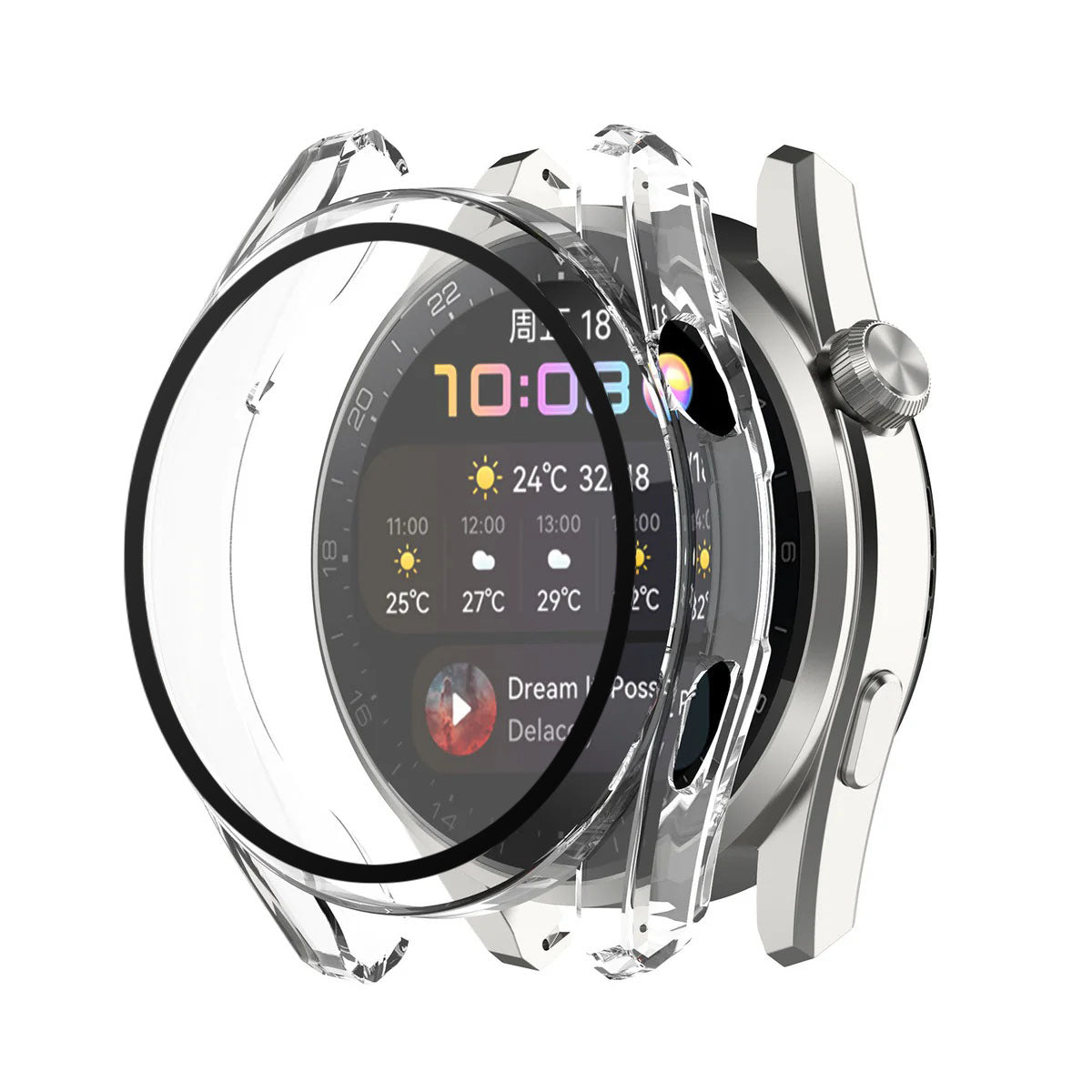 Coque Techsuit Defense360 Pro pour Huawei Watch 3, Transparente