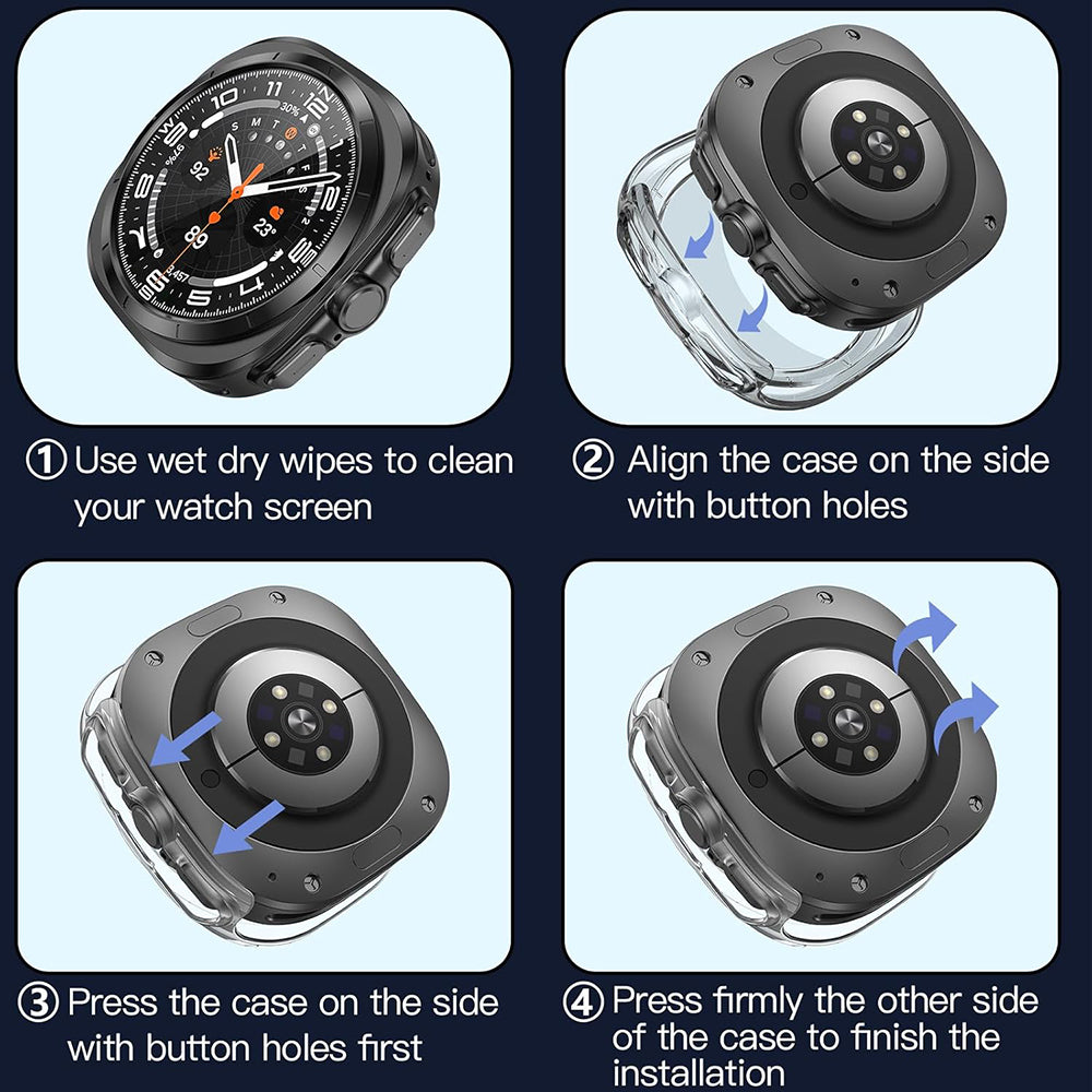 Coque Techsuit Defense360 Pro pour Samsung Galaxy Watch Ultra, Transparente