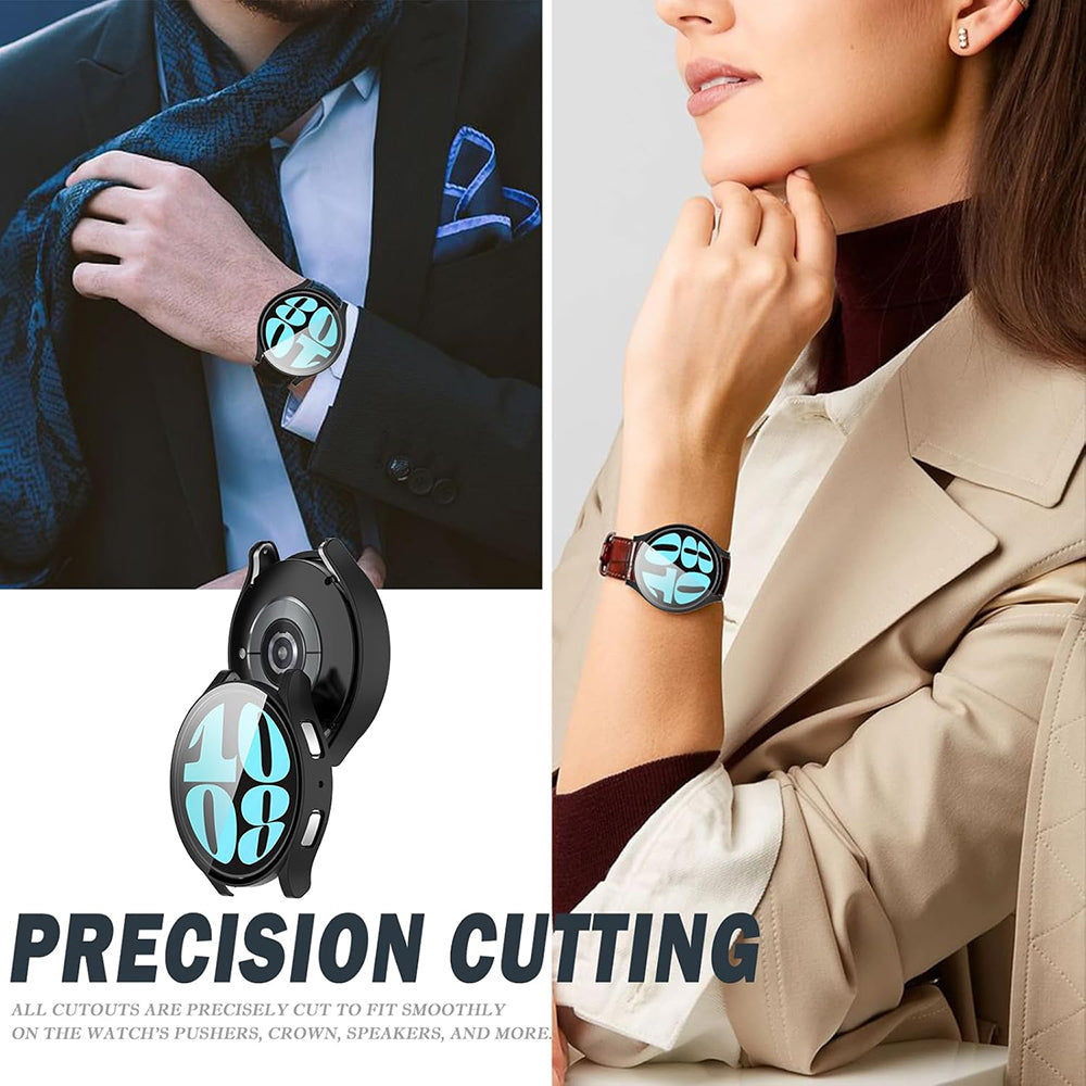 Coque Techsuit Defense360 Pro pour Samsung Galaxy Watch6 44mm, Noire
