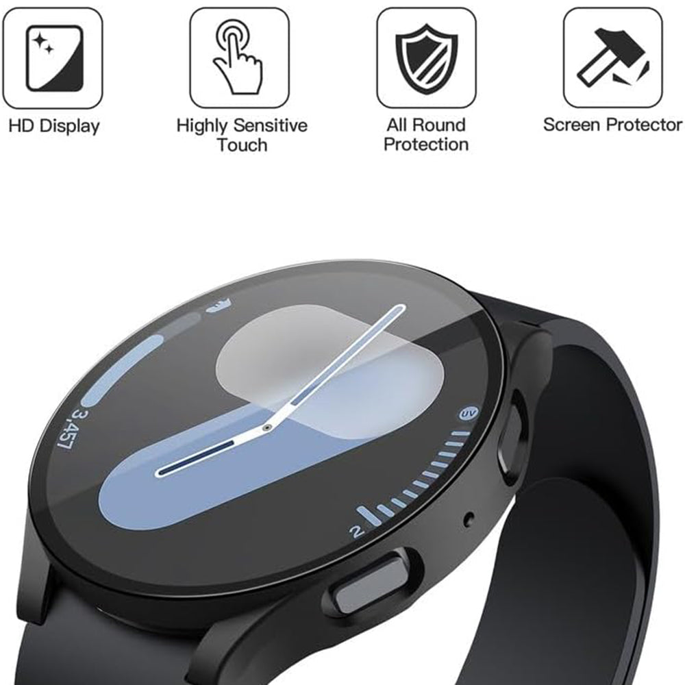 Coque Techsuit Defense360 Pro pour Samsung Galaxy Watch7 40mm, Noire