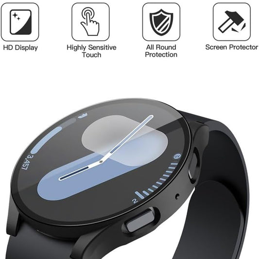 Coque Techsuit Defense360 Pro pour Samsung Galaxy Watch7 44mm, Noire