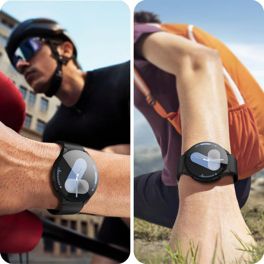 Coque Techsuit Defense360 Pro pour Samsung Galaxy Watch7 44mm, Noire