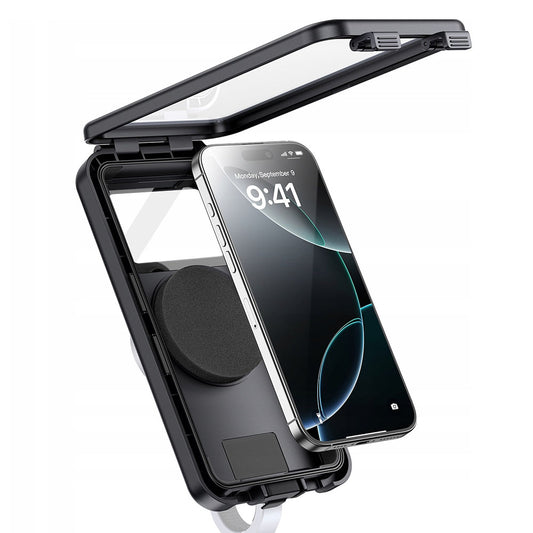 Housse Universelle Waterproof compatible avec Support Vélo Magnétique, Baseus, PrimeTrip VB1, Noire C0013D01