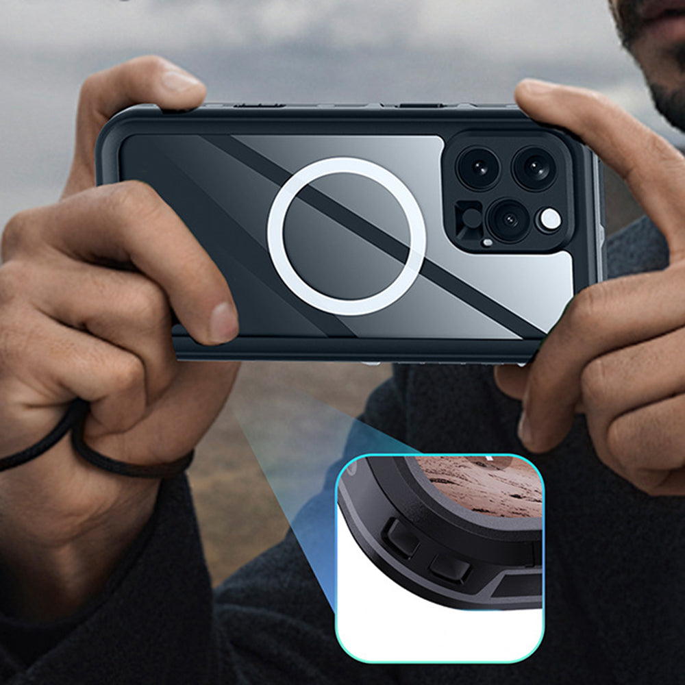 Coque étanche pour Apple iPhone 16 Pro Max, ShellBox, Noire
