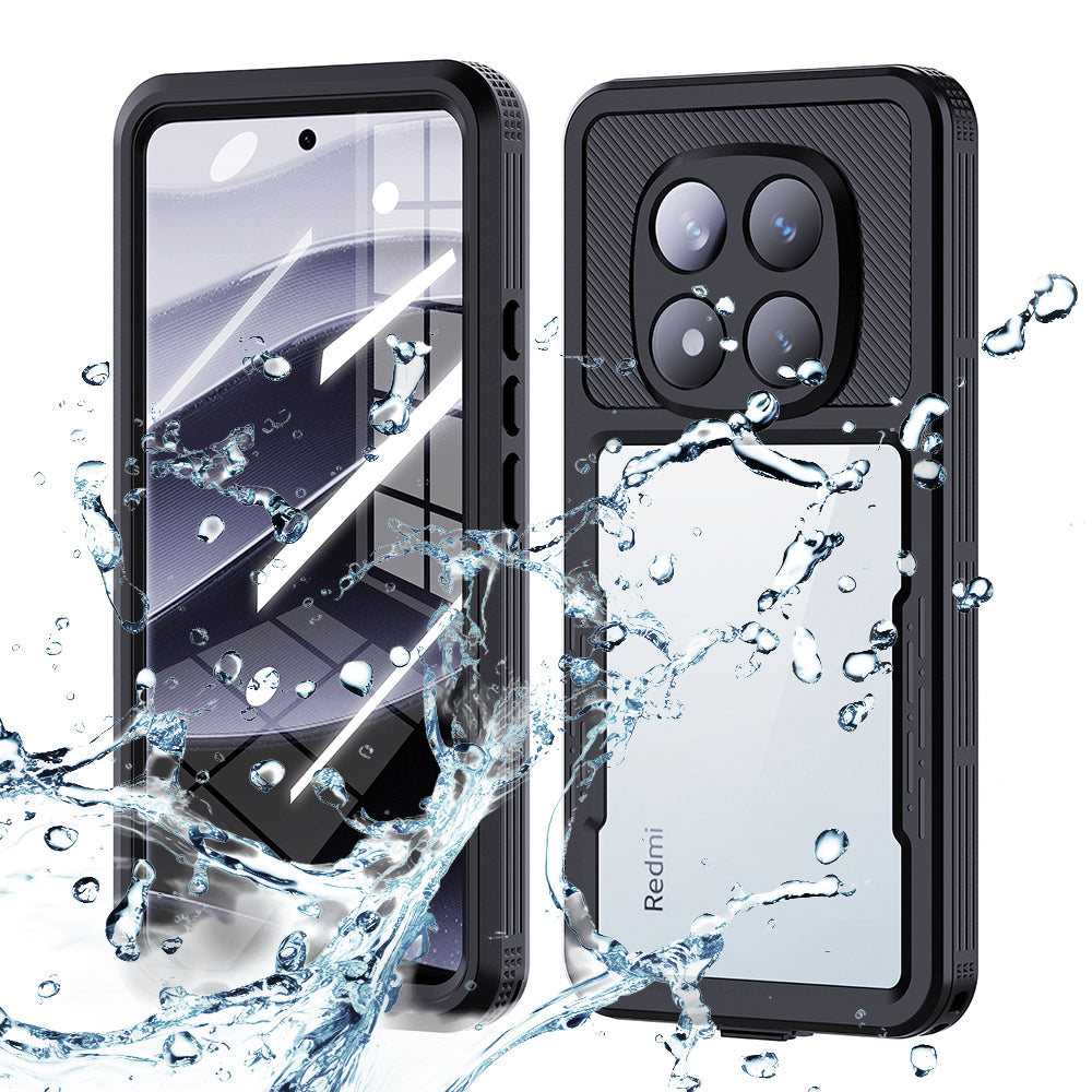 Coque étanche pour Xiaomi Poco X7 / Redmi Note 14 Pro 5G, ShellBox, Noire