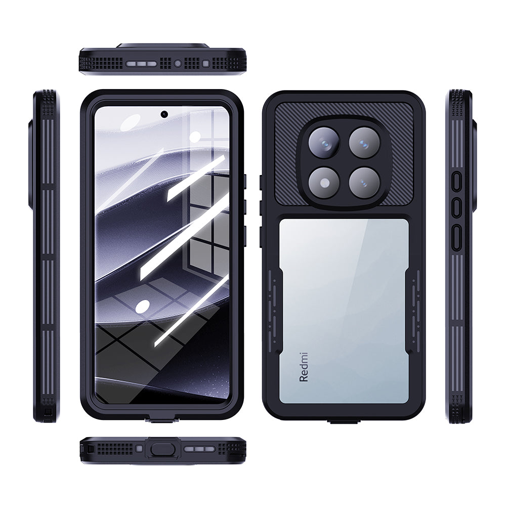 Coque étanche pour Xiaomi Poco X7 / Redmi Note 14 Pro 5G, ShellBox, Noire