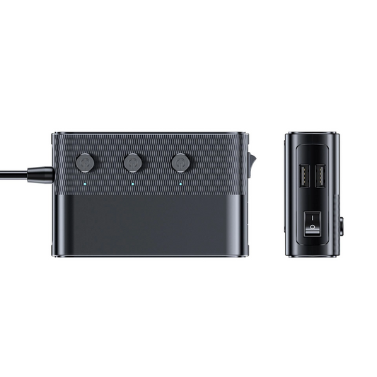Chargeur Auto 3MK Power Splitter, 120W, 3A, 3 x USB-A - 1 x USB-C - 3 x Extension Allume-cigare, Noir