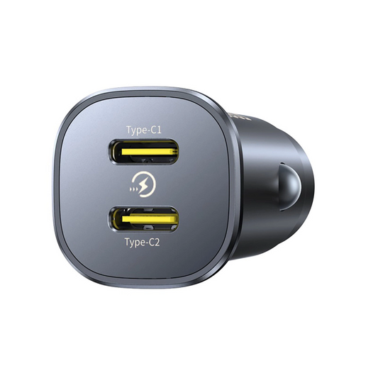 Chargeur de voiture Baseus GoTrip, 30W, 3A, 2 x USB-C, Noir