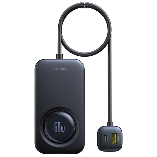 Chargeur de voiture Baseus PrimeTrip VW1, 105W, 3A, 3 x USB-A - 2 x USB-C, Noir C00069000121-00