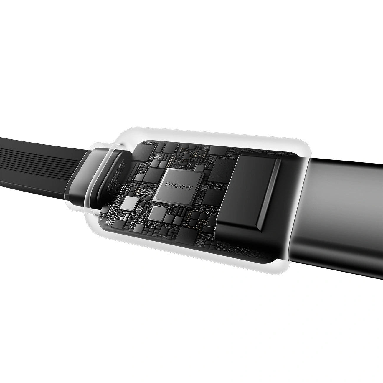 Chargeur Auto Avec Câble USB-C Cuktech CC903P Affichage, 100W, 5A, 1 x USB-A - 1 x USB-C, Gris