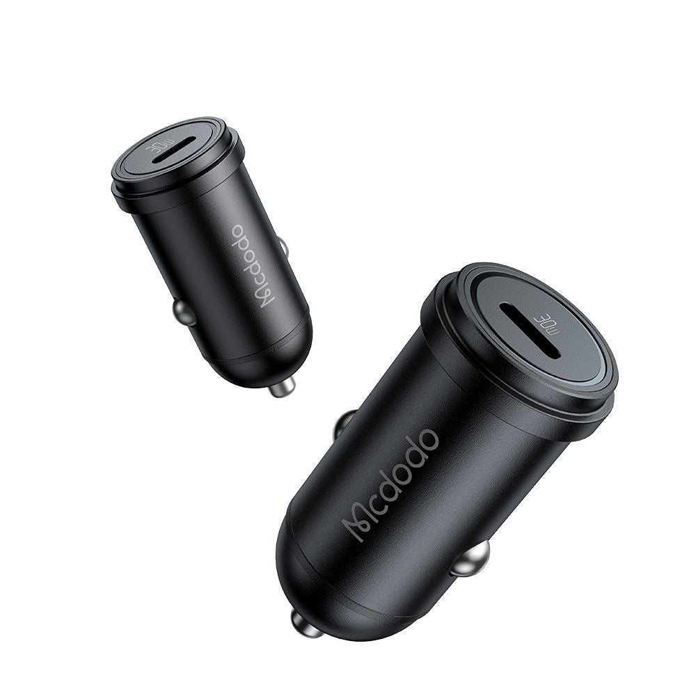 Chargeur de voiture avec câble Lightning McDodo CC-7492 Obsidian, 30W, 3A, 1 x USB-C, Noir