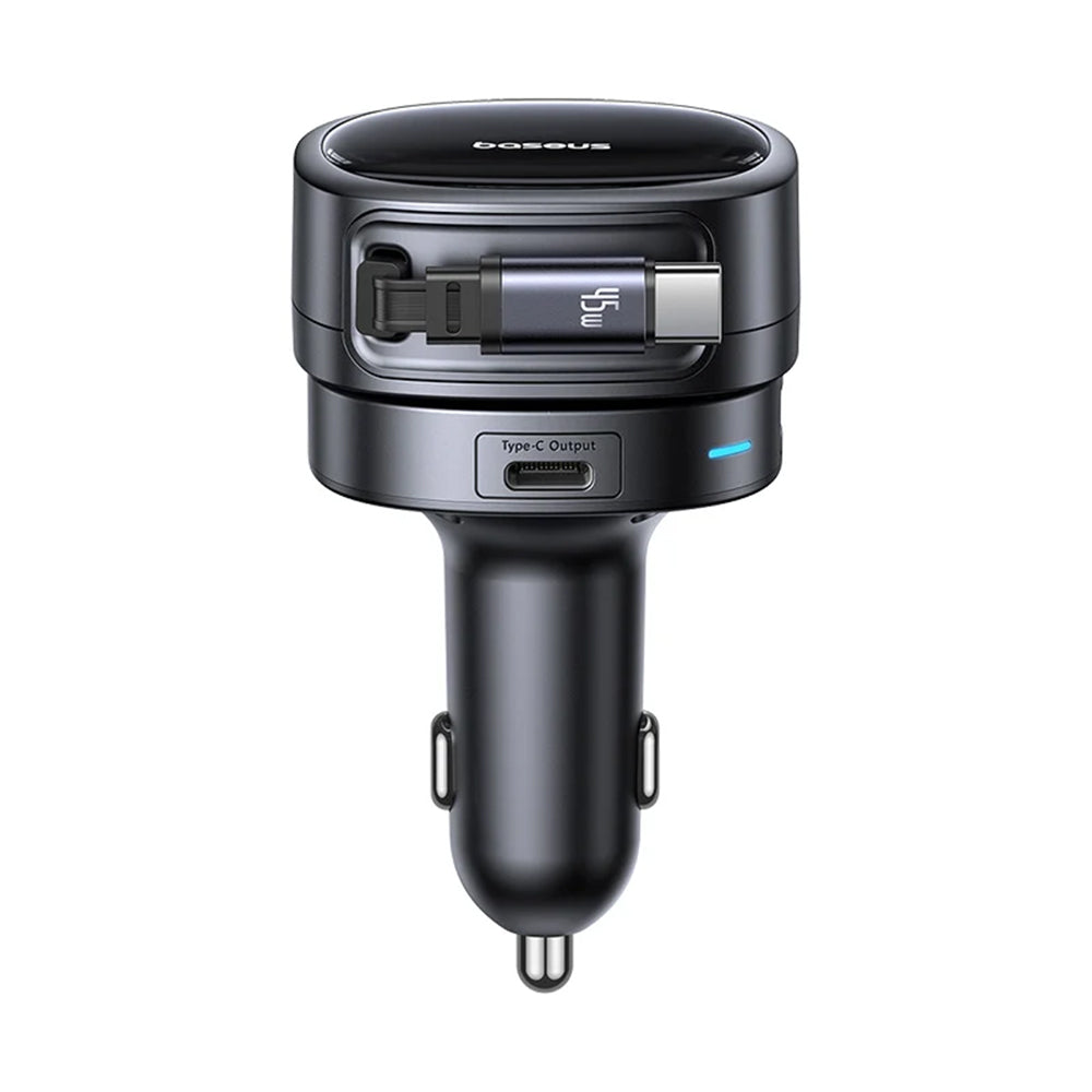 Chargeur de voiture avec câble USB-C Baseus PrimeTrip VR1, 60W, 3A, 1 x USB-A - 1 x USB-C, Noir C00069001121-00
