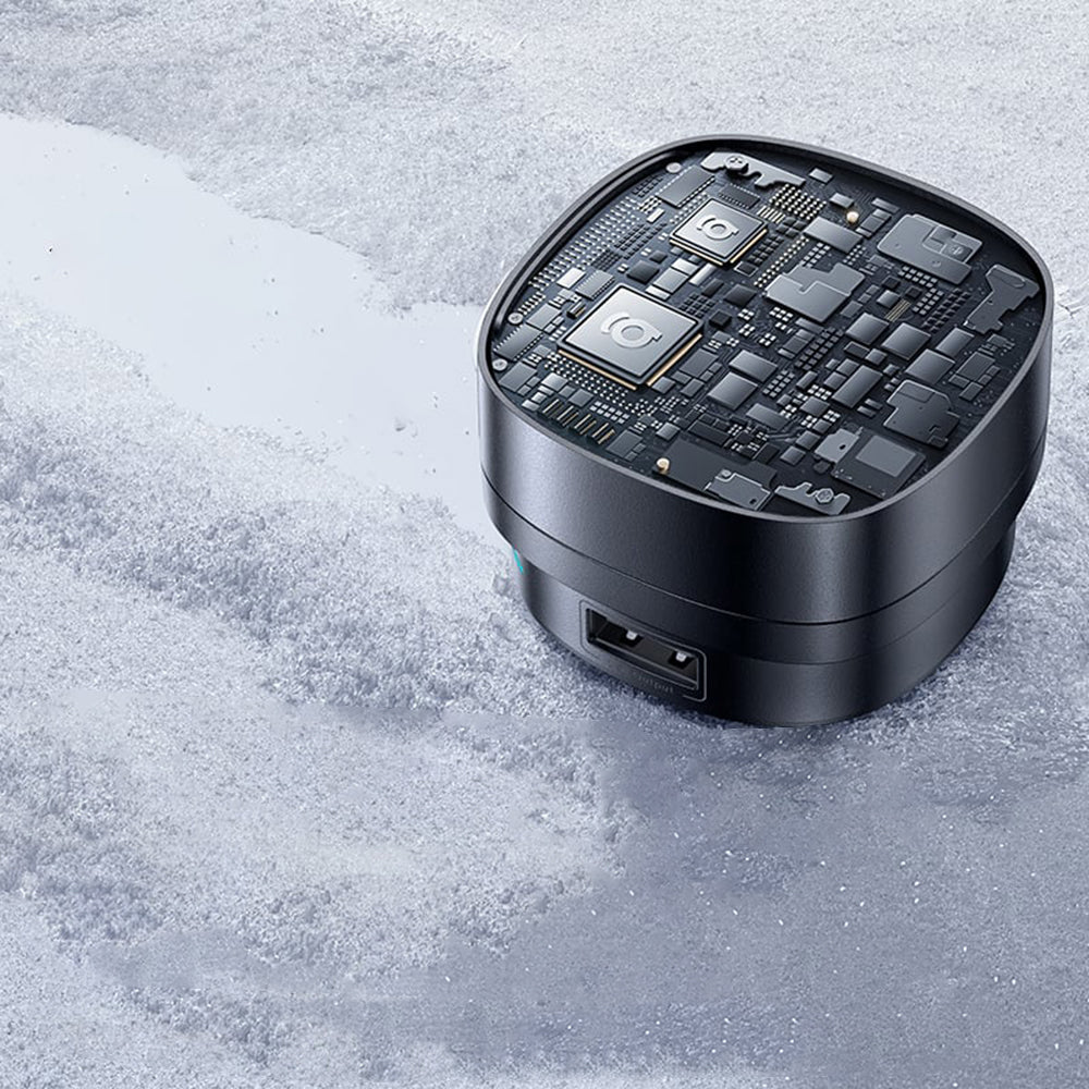 Chargeur de voiture avec câble USB-C Baseus PrimeTrip VR1, 60W, 3A, 1 x USB-A - 1 x USB-C, Noir C00069001121-00