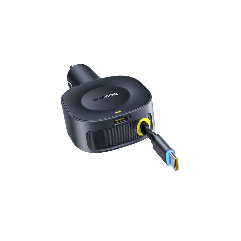 Chargeur de voiture avec câble USB-C Baseus PrimeTrip VR2, 30W, 3A, 1 x USB-C, Noir C0206400