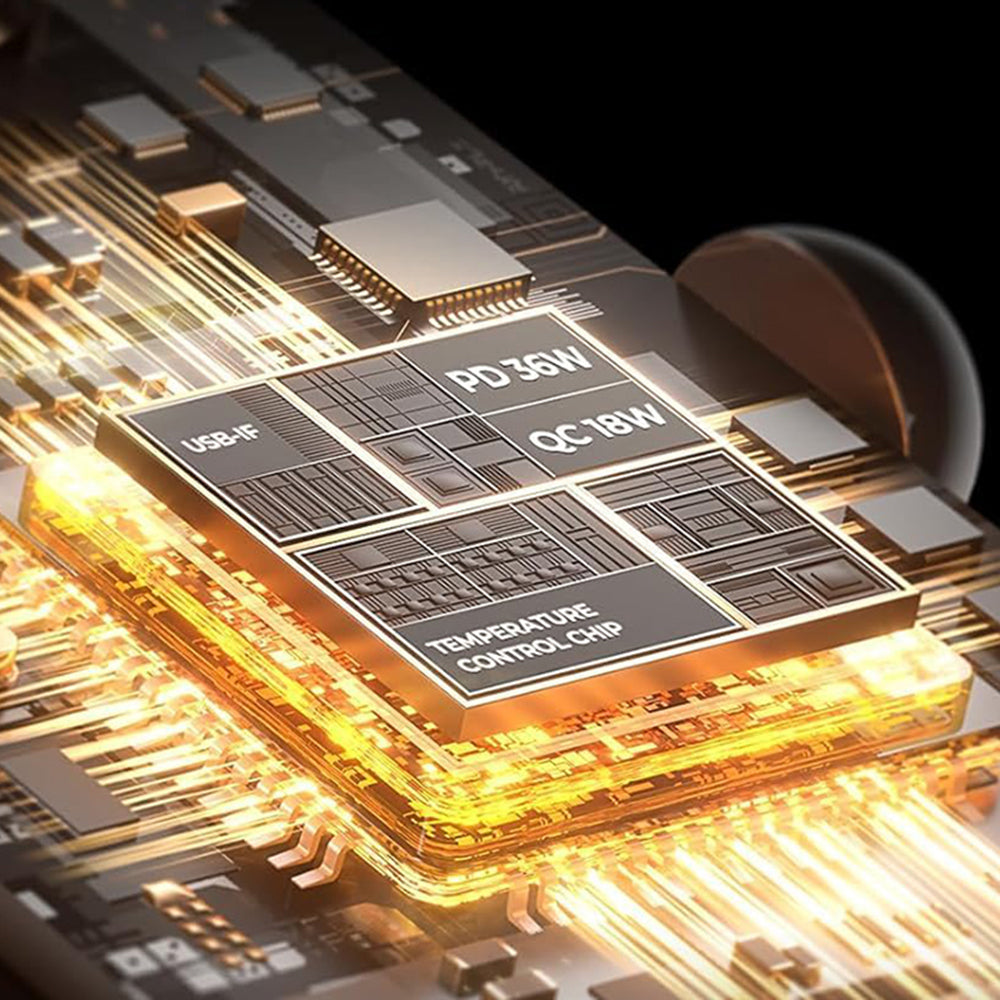 Chargeur de voiture Lisen, 51W, 3A, 1 x USB-A - 1 x USB-C, Set 2 pièces, Noir YL0223080037