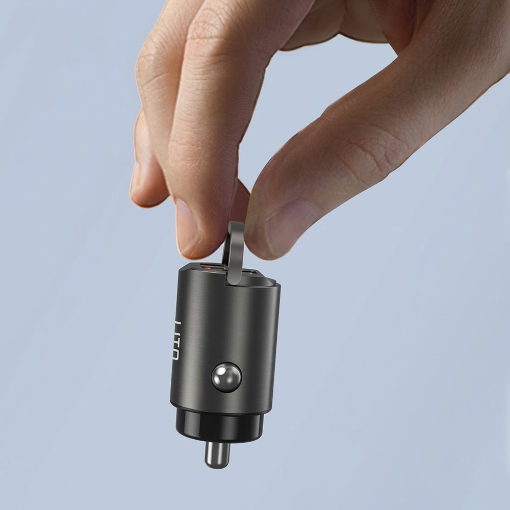 Chargeur Auto Lito IN-C03, 30W, 3A, 1 x USB-A - 1 x USB-C, Noir