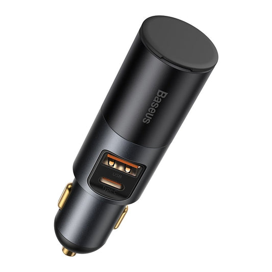 Chargeur de voiture Baseus Share Together, 120W, 3A, 1 x extension allume-cigare - 1 x USB-A - 1 x USB-C, Gris CCBT-C0G CCBT-C0G