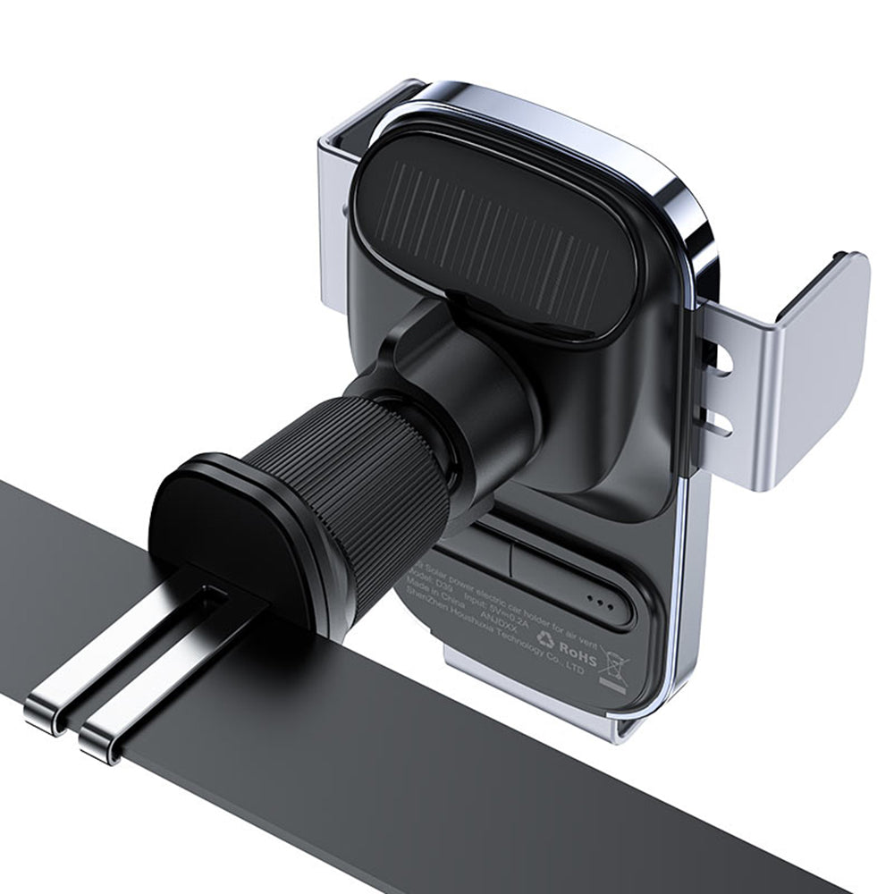 Support de voiture Acefast D39 avec panneau solaire, universel, noir