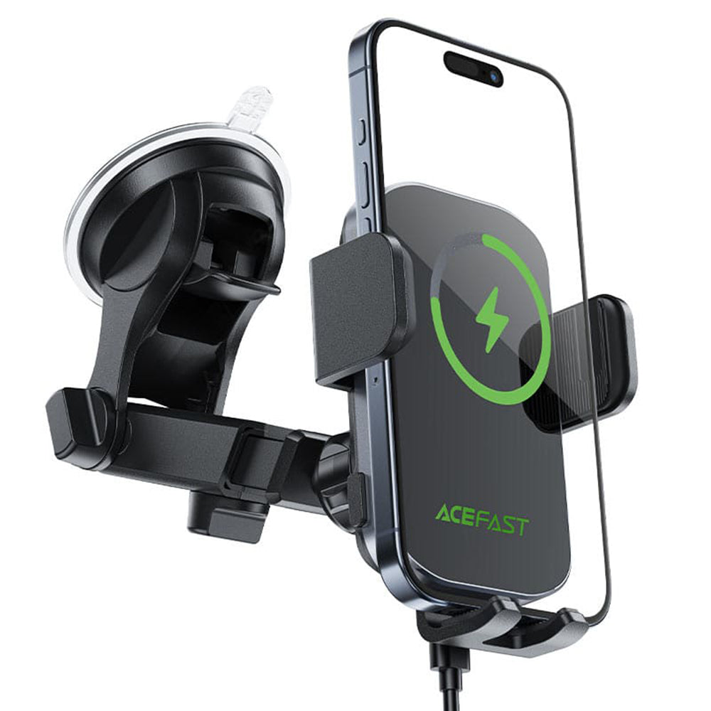 Chargeur Auto Sans Fil Acefast D53, 15W, 1.67A, Noir