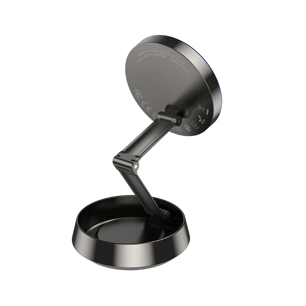 HOCO HW33 Wireless Car Charger, 15W, 1.67A, Grey