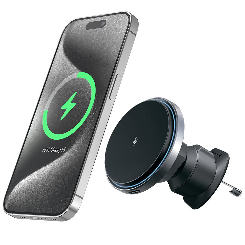 Chargeur Auto Sans Fil Proove Magic Circle Pro, 15W, 1.67A, Noir WHMP15010001