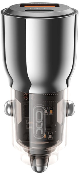 Chargeur Auto XO Design CC58, 95W, 3.25A, 1 x USB-A - 1 x USB-C, Noir