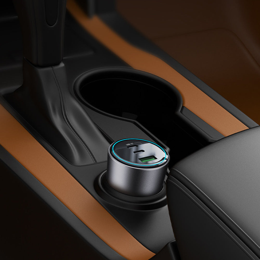 Chargeur de voiture Yesido Y59, 200W, 5A, 1 x USB-A - 2 x USB-C, Noir