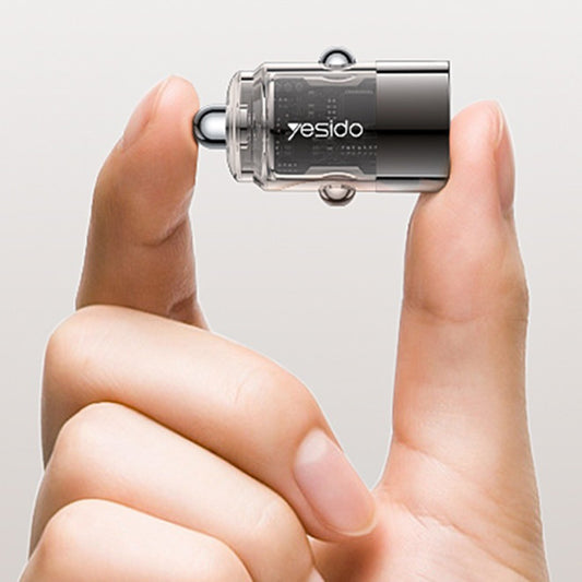 Yesido Y67 Car Charger, 45W, 3A, 1 x USB-C, Black