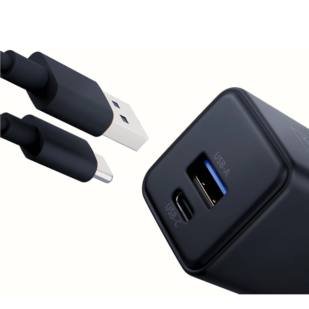 Chargeur Réseau 3MK Hyper, 20W, 3A, 1 x USB-A - 1 x USB-C, Noir