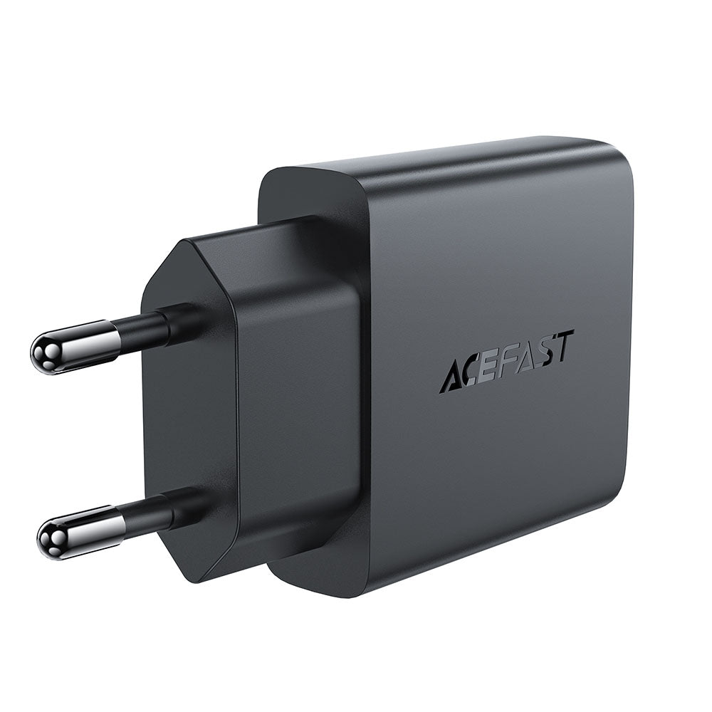 Chargeur Réseau Acefast A69, 30W, 3A, 1 x USB-A - 1 x USB-C, Noir