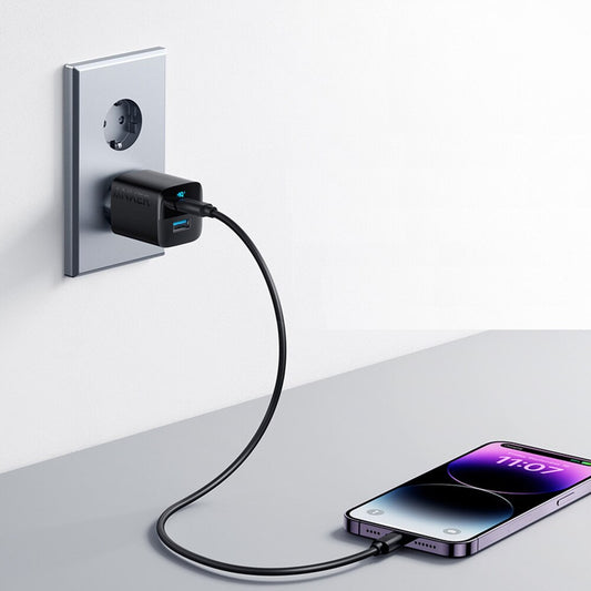 Chargeur réseau Anker 323, 33W, 3A, 1 x USB-A - 1 x USB-C, noir A2331G11
