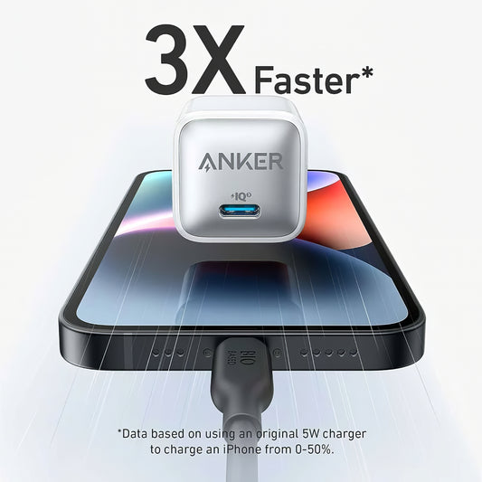 Chargeur réseau Anker 512 Nano 3, 20W, 3A, 1 x USB-C, blanc A2346G21