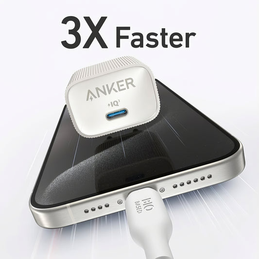 Chargeur réseau Anker 511 Nano 4, 30W, 3A, 1 x USB-C, blanc A2337G21