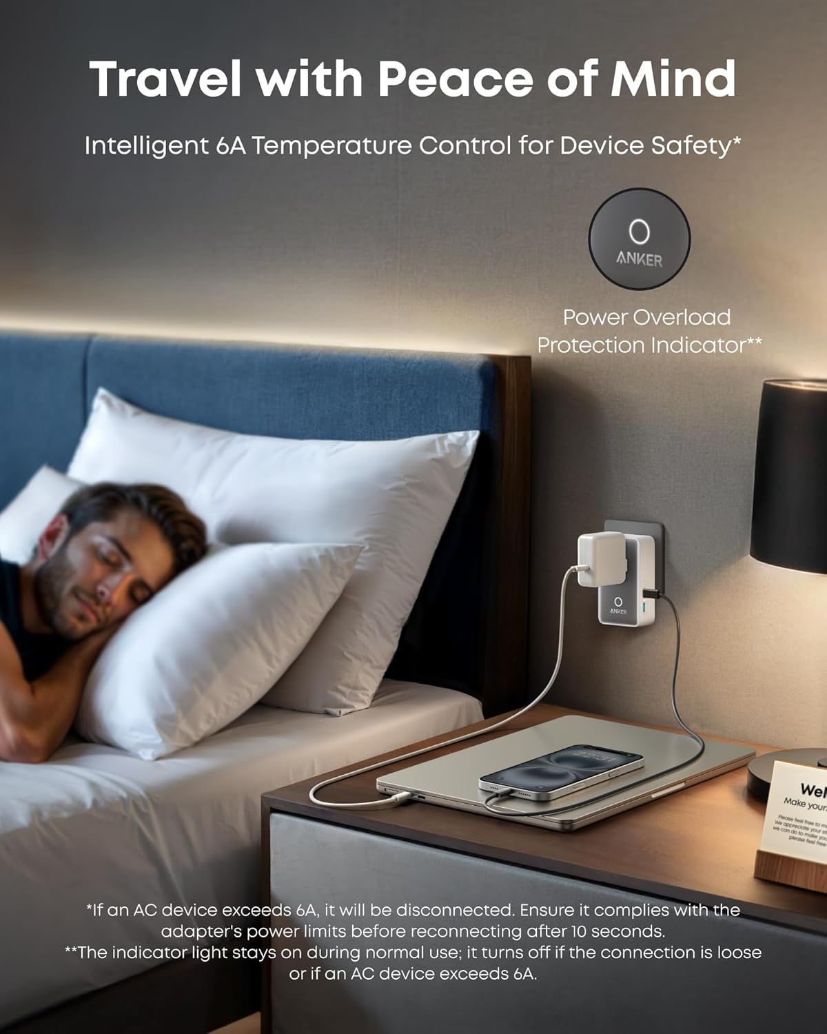 Chargeur Réseau Anker Nano Travel, 20W, 3A, 2 x USB-A - 2 x USB-C, Blanc A9215H21