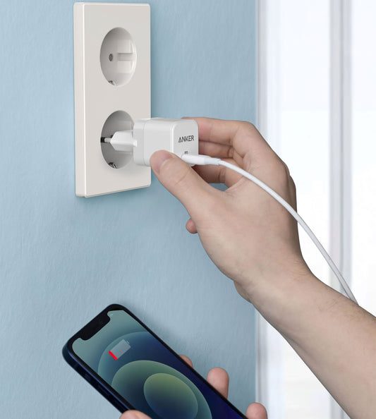 Chargeur réseau Anker PowerPort III Cube, 20W, 3A, 1 x USB-C, blanc A2149G21