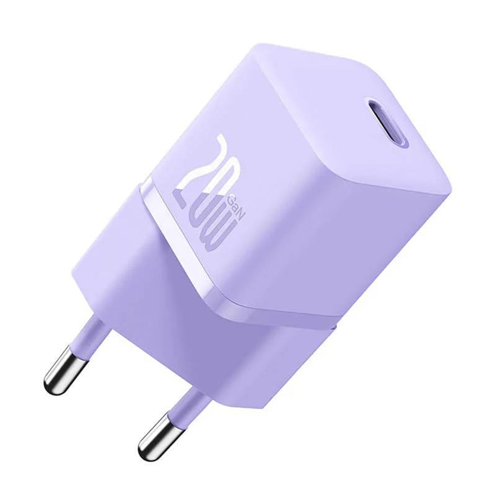 Chargeur Réseau Baseus, 20W, 3A, 1 x USB-C, Violet CCGN050105