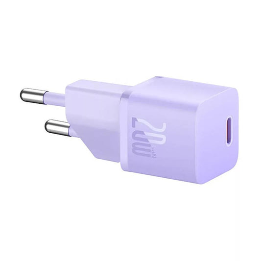 Chargeur Réseau Baseus, 20W, 3A, 1 x USB-C, Violet CCGN050105