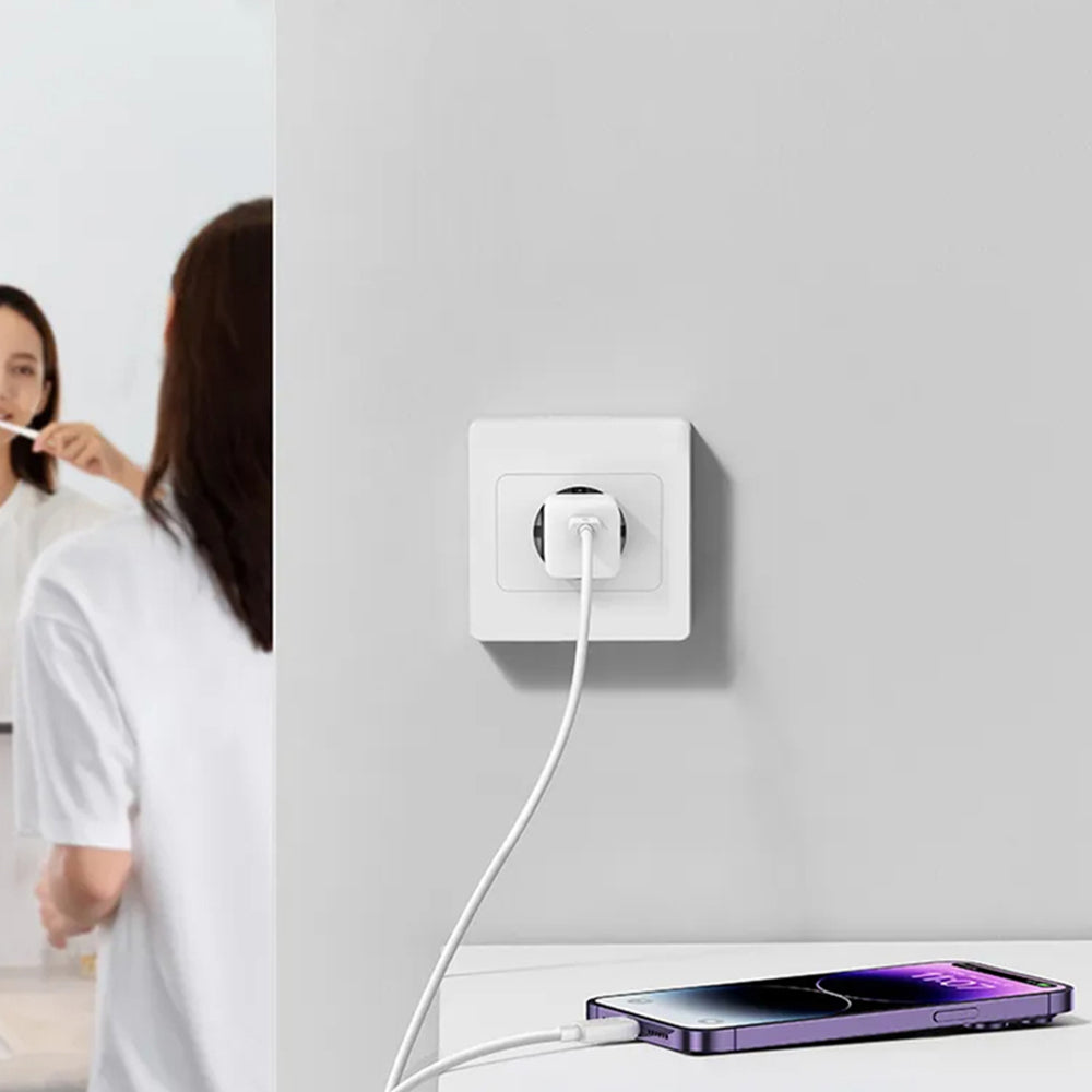 Chargeur Réseau Baseus, 20W, 3A, 1 x USB-C, Violet CCGN050105