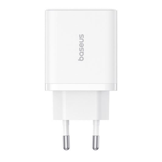Chargeur Réseau Baseus Cube, 30W, 3A, 2 x USB-A - 1 x USB-C, Blanc P10111402213-00