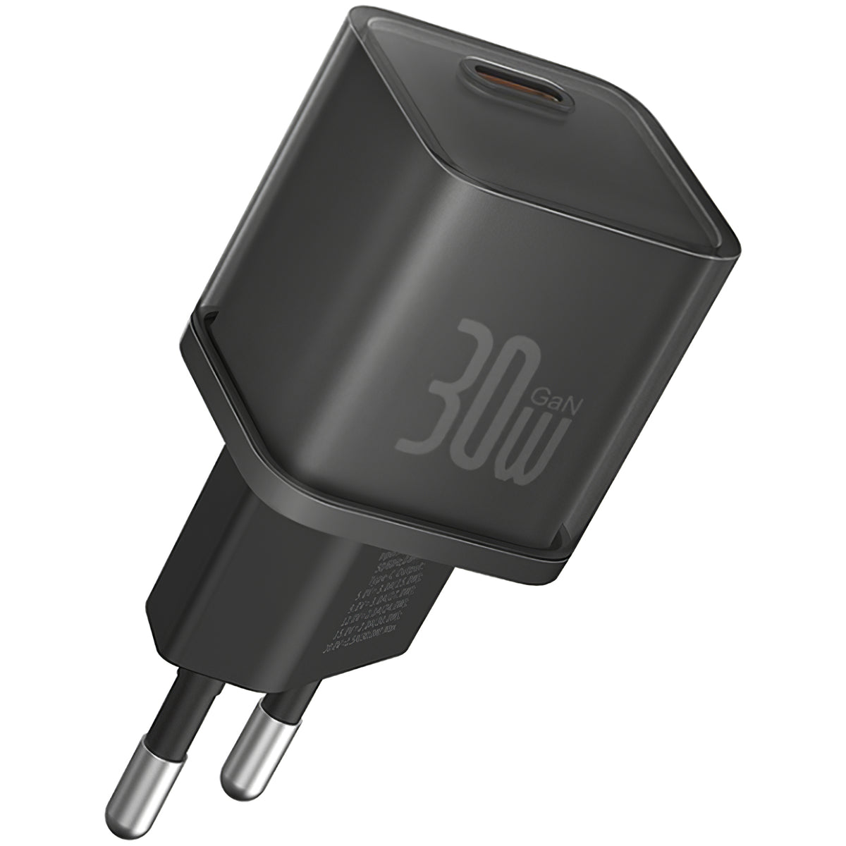 Baseus Chargeur réseau GaN5S, 30W, 3A, 1 x USB-C, Noir P10162504113-00