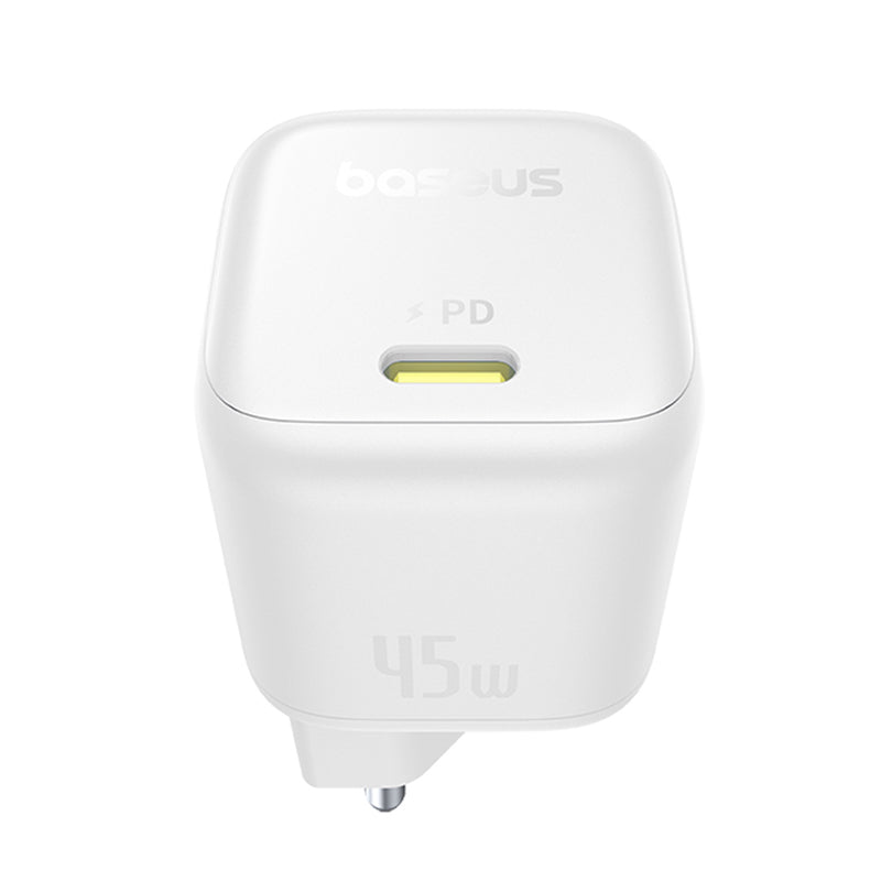 Chargeur Réseau Baseus PicoGo, 45W, 3A, 1 x USB-C, Blanc P10176800213-00