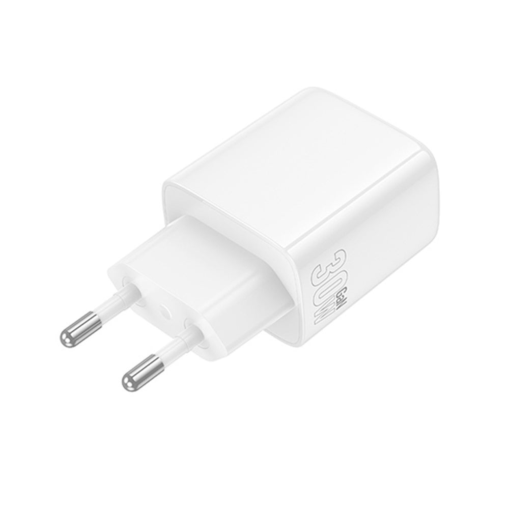 Chargeur Réseau Borofone BN29 Fuente, 30W, 3A, 1 x USB-A - 1 x USB-C, Blanc