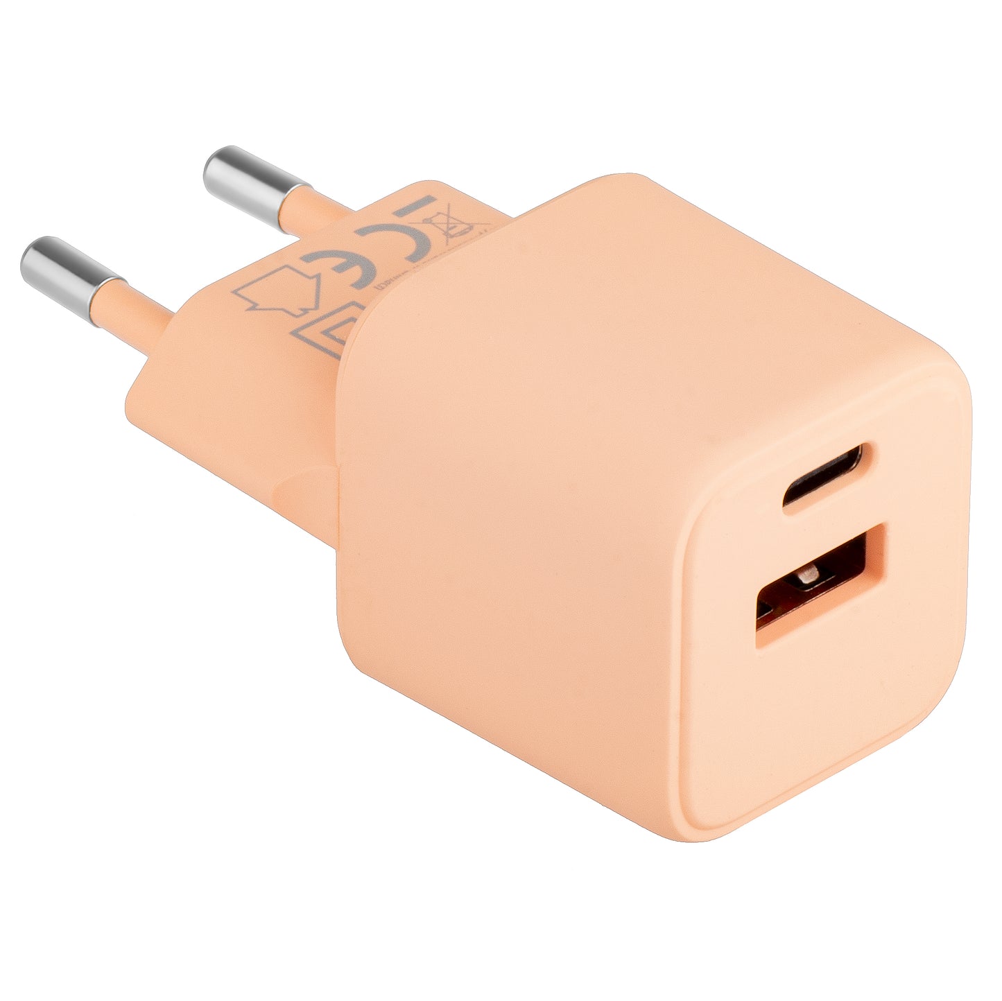Chargeur réseau Colourum CLS30-AC-14, 30W, 3A, 1 x USB-A - 1 x USB-C, Orange