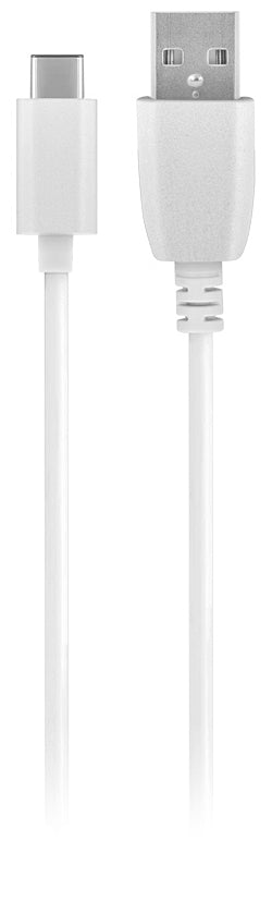Chargeur secteur avec câble USB-C MaXlife MXTC-01, 10,5W, 2,1A, 1 x USB-A, Blanc