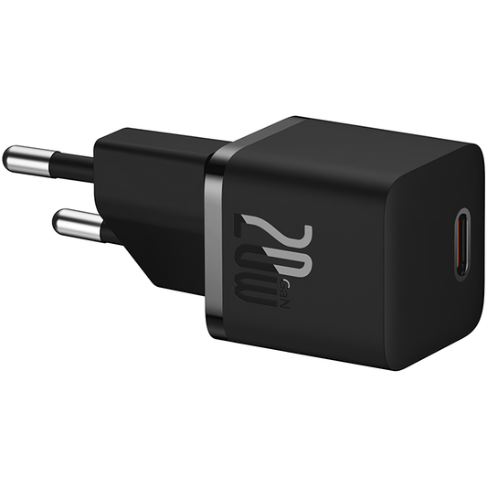 Baseus GaN5 USB-C Cable Network Charger GaN5, 20W, 3A, 1 x USB-C, Black P10110900113-00